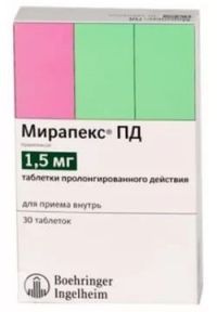 Мирапекс пд 1.5мг таблетки пролонгирующие №30 (BOEHRINGER INGELHEIM PHARMA GMBH_2)